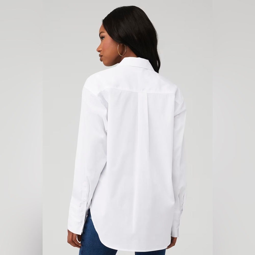 NWOT - Good American Good Shirt in White - Size XS (0) - Picture 3 of 4